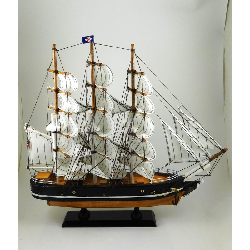 Model Cutty Sark Sailing Ship | Wooden Hull | Hand