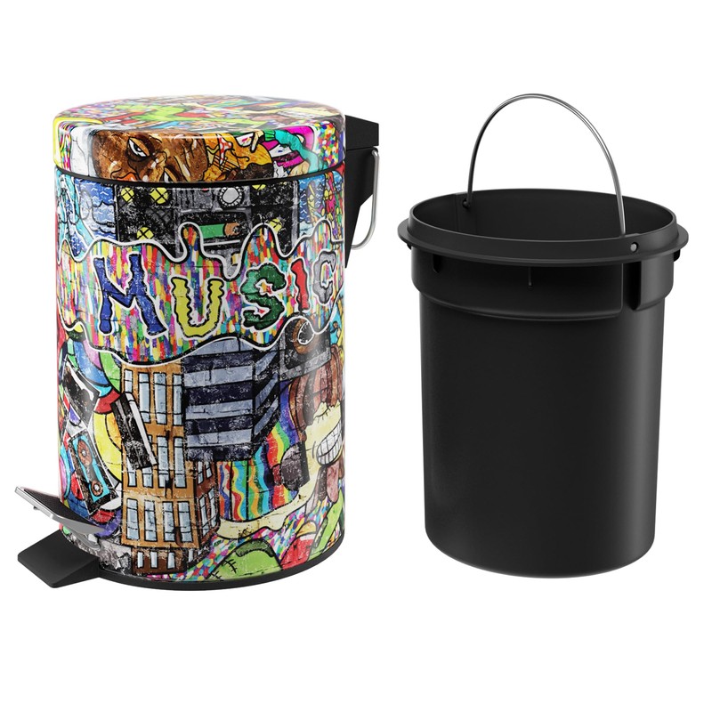 Sanilo Trash Can 0.8 Gallon with Soft Close, Many New
