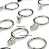 AIMALL 10pc Multipurpose Window Curtain Clothes Metal Clips Rings Hook