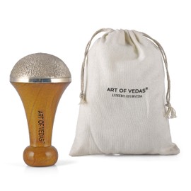 Art of Vedas Kansa Vatki Stab - Kansa Wand - Traditioneller Ayurvedischer Massagestab für Körper- und Fußmassage - Entspannung und Wellness - für Ayurveda ganzheitliche Pflege