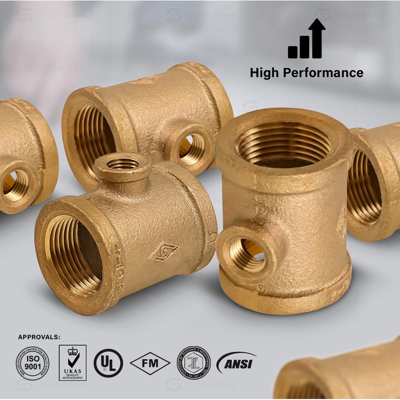 Supply Giant CSSU2001 2 x 1/2''-Inch Reducing Tee Two Size