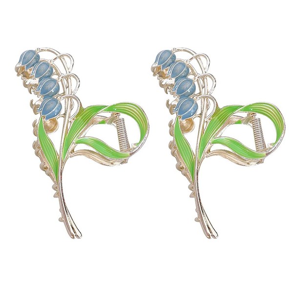 Magik 1~2Pcs Large Floral Flower Enamel Lily of The Valley