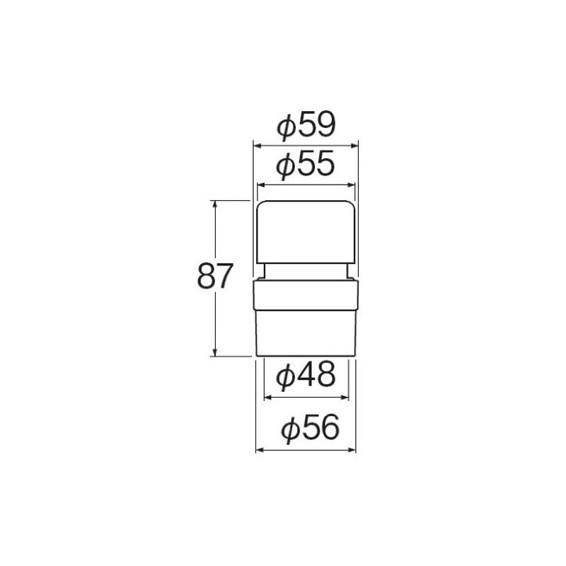 SANEI V742 Small Vent Valve for Toilets, Washrooms, and Bathrooms