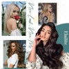 Elailite Bayalage Clip-In Real Hair Extensions, 8-Piece Set, 18 Clips,