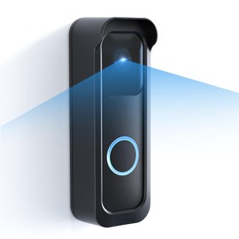 Blink Doorbell Mount, Anti-Theft Blink Outdoor Camera Mount with Rain Cover, Blink Doorbell Camera Mount for Apartment, No-Block Sensor & Night Vision, Easy to Install