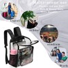 KUI WAN Clear Backpack, Extra Large Transparent Bookbag for School