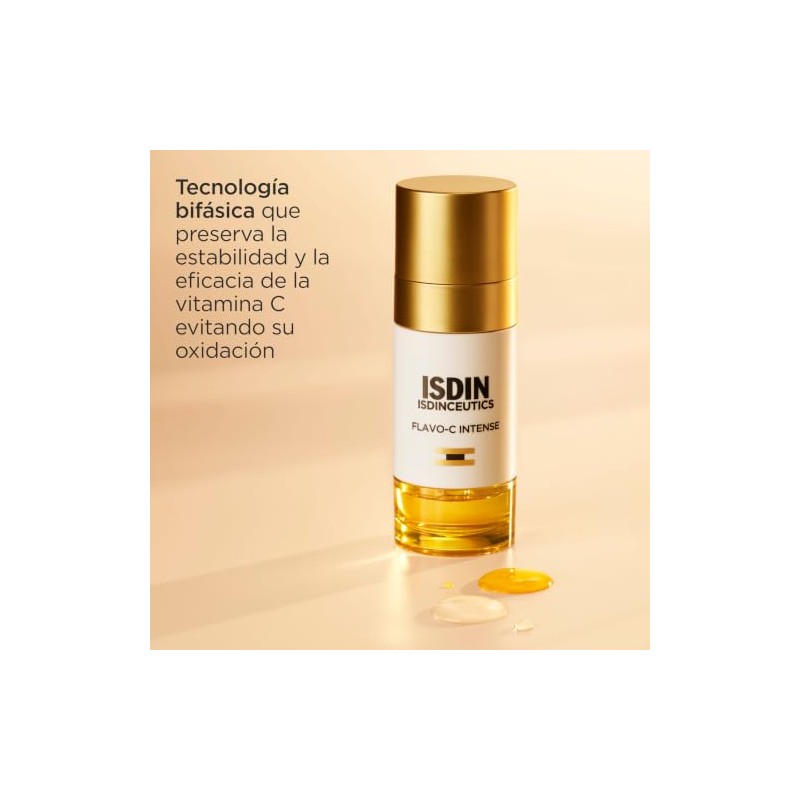 ISDINCEUTICS Flavo-C Intense, Serum Antiedad Revitalizante con Vitamina C, 50ml