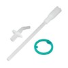 Thermos Vacuum Insulated Straw Bottle FHL-400 Spout Straw Valve FHL Washer Set of 4 White