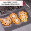 Westmark Wafflebäckerei, with 3 designs, with recipe booklet, mold size: