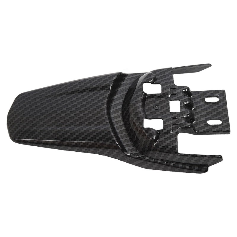 Motorcycle Rear Mudguard, Protective Carbon Fibre Pattern, Sturdy Rear Fender