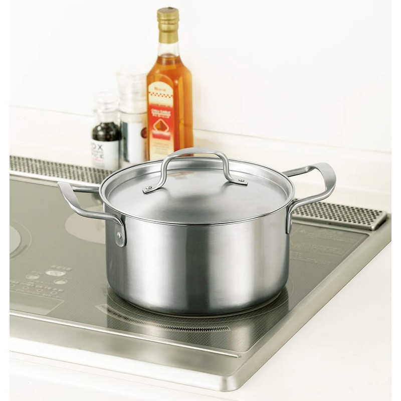 Chef's Pot CPW-200 Double Handled Pot, 7.9 inches (20 cm),
