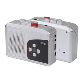 MYPIN Walkman Cassette Player, Potable Cassette Tape Player, Cassette to MP3 Converter, Tape Recorder with Built-in Clear Speakers and Earphone Jack, Stereo Sound, Support Microphone Recording