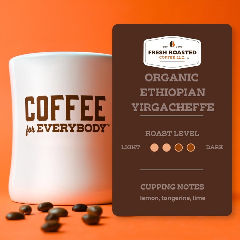 Fresh Roasted Coffee, Organic Ethiopian Yirgacheffe | USDA Organic, Mold