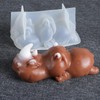 Taba Squishy Rhino Mold -Shiny Animal Silicone Mold for Big