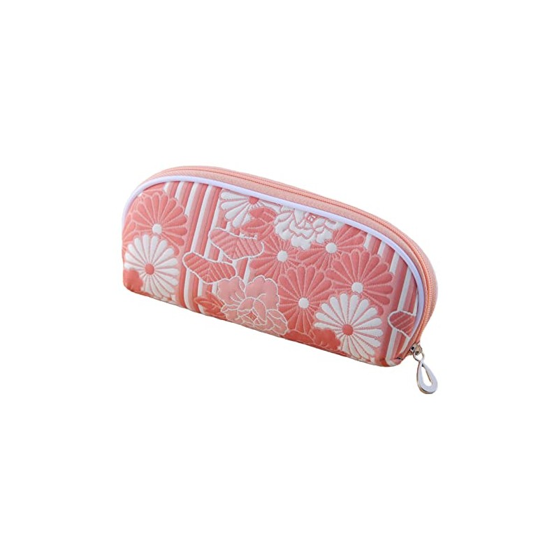 Noren Retro Flower Glasses Case, Double Weave, Zipper, Glasses Case,