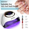 JEWHITENY White U V LED Lamp for Nails:Fast Nail Dryer
