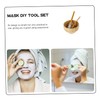 WOONEKY Wooden Beauty Mask Bowl Mixing Bowl Tools Face Mask