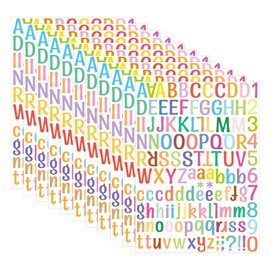 2772Pcs Alphabet Stickers 22 Sheets 1 Inches Alphabet Number Stickers Self Adhesive Sticker Vinyl Stickers,for Notebook, Labels,Scrapbooking Crafts，DIY Crafts Art Making(Colorful)