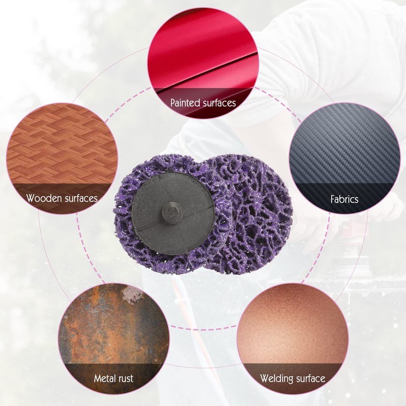 Pack of 15 CSD Disc Sanding Disc, 2 Inch Purple