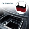 TUCKBOLD Car Trash Can Portable Front Seats Trash Bin Red