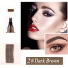 QUEMISS Eyebrow Pen Microblading 4 Fork Tip Eyebrow Pencil Creates