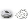 fiXte Replacement Sink Plug Shower Bath White 45mm (1 3/4")