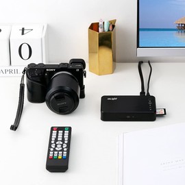 InLight HD023 Media Player, December 2023 Edition, Supports up to 3840 x 2160p, 30 fps Resolution, HDMI Connection, VGA Connection, AV Composite Connection, MP4, FLV, MOV, Supports USB Memory, SD