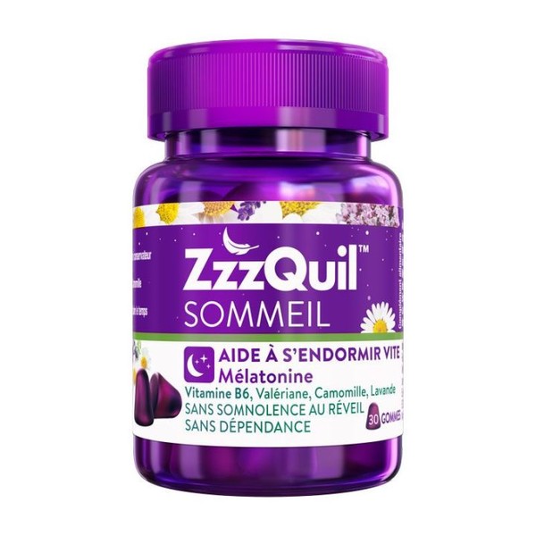 Procter & Gamble healthcare ZzzQuil Sommeil mélatonine et vitamine en Gommes, box of 30