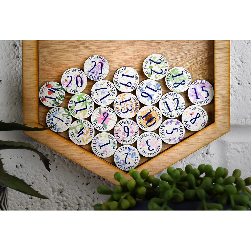 22nd Anniversary 22 Reasons I Love You Wooden Wall Frame
