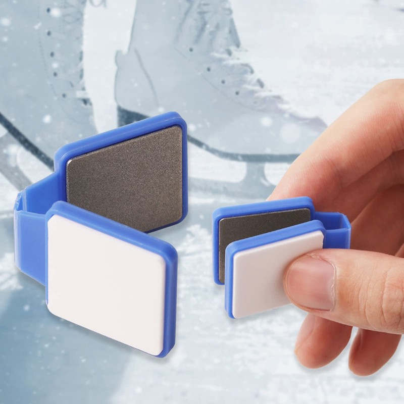 Gavigain Ice Skate Blade Sharpener, Double Sided Ceramic Speed Skating