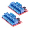 Hailege 2pcs 24V 4 Channel Relay Module OPTO Insulated Support