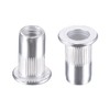 TA-VIGOR 100Pcs M5 Rivet Nuts, Aluminium Alloy Knurled Flat Head