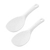 OLIREXD 2PCS Non-Stick Rice Paddle Spoon Rice Scoop, Rice Serving