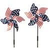 Fox Valley Traders Patriotic Lawn Pinwheel Set of 2