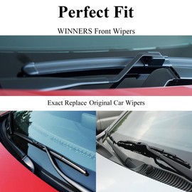 WINNERS Wiper Blades for 2020 2021 2022 2023 2024 Kia Telluride Windshield Wipers Include Front 26 Inch, 18 Inch and Rear 13 Inch, Easy to Install Automotive Replacement Set of 3
