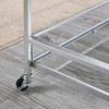 FirsTime & Co. Silver Delilah Bar Cart, 2 Tier Mobile