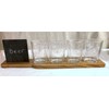 New Pier one Beer Flight Tasting Set with Paddle and