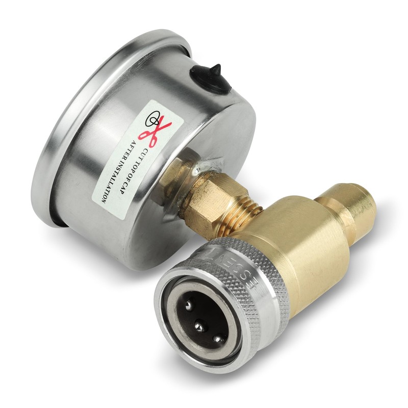 ESSENTIAL WASHER Pressure Washer Gauge 5800 PSI Back Mount with