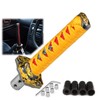 EZAUTO WRAP 15cm Orange Red Shift Knob Samurai Sword Alloy