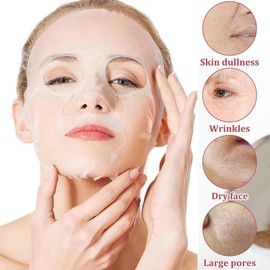 Korean Sheet Masks, 8Pcs for Hydration, Moisturizing, Deep Cleansing, Nourishing, and Rejuvenating, Multipack for All Skin Types