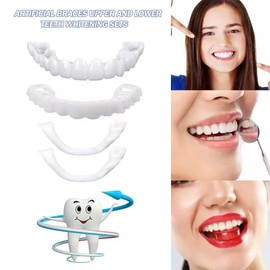 Temporary Veneers Kit for Women and Men, 2PCS Tooth Replacement Kit, Nature and Comfortable-003