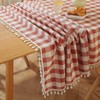 Cotton Linen Buffalo Plaid Tablecloth Rectangle Checkered Table Cloth with