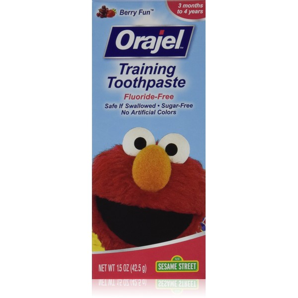Orajel Toddler Training Toothpaste Berry Fun 1.50 oz (Pack of 3)