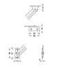 Cabinet Lid Stay with Guide Slot Nickel Plated Right Handed