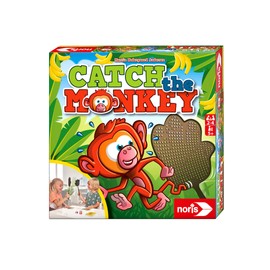 Noris 606061881 Catch the Monkey - The Monkey Reaction Game for 2 - 4 Players, Board Game, for Children from 5 Years