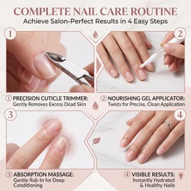 Bolígrafo de aceite para cutículas, fortalecedor de uñas con fórmula nutritiva, herramientas manicura portátiles para cutículas secas y uñas sanas