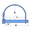 x10 Shaft Locking Pins 9.5MM x 68MM