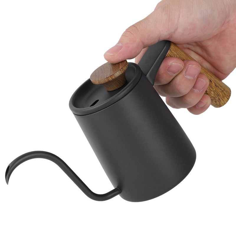 350ml Fashion Stainless Steel Handle Drip Coffee Pot Long Gooseneck
