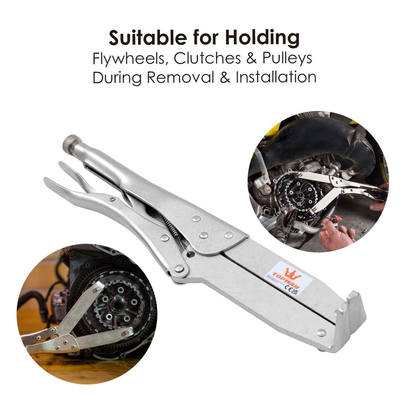 TOPWAY Clutch Holding Tool Motorcycle Clutch Hub Basket Holder &