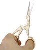 AKORD Crane Shape Sewing/Tailoring Scissors, Metal, Gold, 11.5 x 5